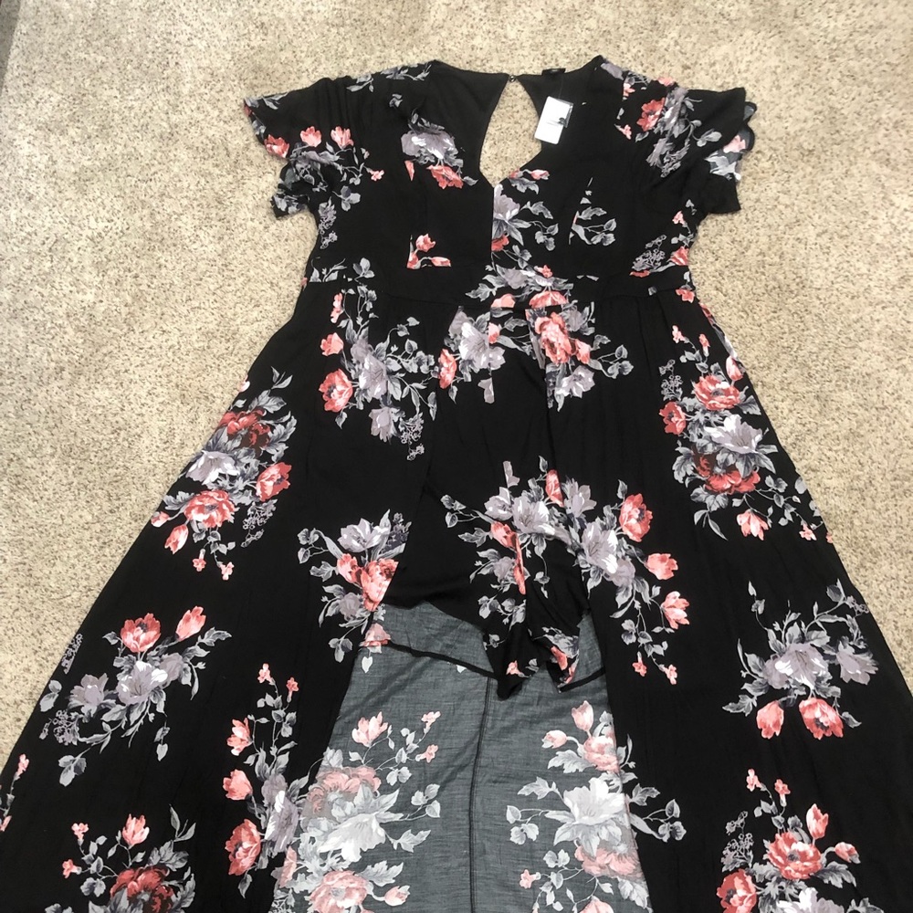 Black Torrid Romper with half skirt!!